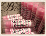 20 KISS The Miss Goodbye Strawberry Flavored Lip Balms for a Bridal Shower or Bachelorette Party