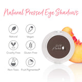 100% PURE Pressed Powder Eye Shadow (Fruit Pigmented), Potatoe Shimmer Eyeshadow, Buildable Pigment, Easy to Apply, Natural Makeup (Matte Deep Cedar Brown) - 0.07 oz