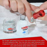 Dip Powder Nail Kit Starter - 8 Glitter Colors of 2-in-1 Nail Powder - Dip Application - No-Chip Shine for 3 Weeks - Strengthens Natural Nails - Fine Consistency, Easy Application