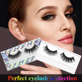 60 Pieces Empty Eyelashes Packaging Box and Tray, 30 Empty Lash Box Case Soft Paper Eyelash Box Eyelash Holder Case Empty Eyelash Case Eyelash Container with 30 Lash Tray Lash Case (Silver Triangle)