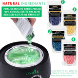 Waxing Kit For Women - Wax Warmer - Home Waxing Kit For Hair Removal - Electric Wax Heater - Hard Scented Wax Beans - For Waxing Eyebrows, Brazilian, Armpit, Legs - Free Manicure Set - Prime