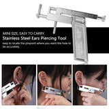 KKmoon Stainless Steel Ears Piercing Tool Kit with 49 Pairs Ear Studs,Professional Painless Ear,Nose Piercing Machine