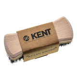 Kent BRD6 Small Travel Men's Beard and Mustache Brush, Natural Boar Bristle for Flawless Shaping and Grooming. Ergonomic Grip Wood Handle. Dry or Wet Beard, Distributes Oils and Balms. Made in England