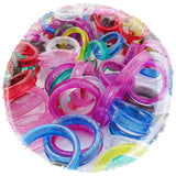 12x Barber Hair Shears Scissors Finger Rings Grips Inserts - Soft Rubber Ring Sizer 4L, 4M, 4S Assorted Color