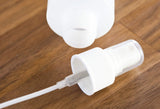 2 oz Clear Natural Refillable Plastic Squeeze Bottle with White Fine Mist Spray - (12 Pack)