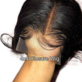 4x4 Lace Frontal Wigs Human Hair 18inch Body Wave Lace Front Closure Wigs With Baby Hair Human Hair Body Wave Closure Wigs For Black Women Human Hair Natural Color