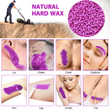 Hard Wax Beans for Painless Hair Removal, 1lb Large Refill Wax Beads for Sensitive Skin Home Waxing Kit for Women Men