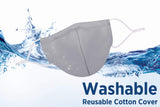 3 Pack Adult Anti-Dust Mouth Face Bandanas Madks Reusable Washable Summer Breathable Face_Cover,Gry