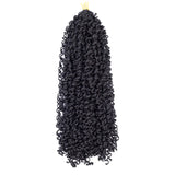 6Packs Goddess Box Braids Twist Crochet Hair Curly ends Synthetic Kanekalon Fiber Braiding Hair 20 Inch (20(7Packs), 1#)