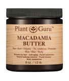 Macadamia Body Butter 8 oz. 100% Pure Raw Fresh Natural Cold Pressed. Skin Body and Hair Moisturizer, DIY Creams, Balms, Lotions, Soaps.