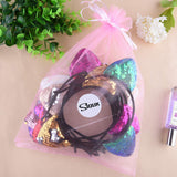SIQUK 12 Pcs Cat Ear Headbands for Girls with a Storage Bag