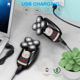 Belita Amy Bald Head Shaver Electric Razor for Men,5 in 1 Wet And Dry Quick USB Rechargeable electric shaver Grooming Kit for Men With Beard Trimmer Nose Hair Trimmer Hair Clippers Facial Brush