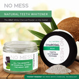 NO‌ ‌MESS‌ ‌Natural‌ ‌Teeth‌ ‌Whitener‌ ‌-‌ ‌White‌ ‌Activated‌ ‌Charcoal‌ ‌w/‌ ‌Coconut,‌ ‌Bamboo‌ ‌&‌ ‌ Hardwood‌ ‌Formula‌ ‌-‌ Remineralizing‌ Mint, Non-Fluoride & Natural‌ ‌Active‌ ‌Whitening‌