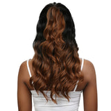 Outre Synthetic Hair Lace Front Wig 4Way Part Swiss X Vixen Loose Wave (1B)