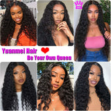 Deep Wave Closure Wig Human Hair 9A Brazilian Virgin Human Hair 4x4 Lace Closure Wigs Pre Plucked With Baby Hair Natural Color for Black Women ( 18Inch )