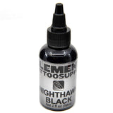 Black Tattoo Ink Outline Lining Shading Coloring Tattooing Nighthawk Element Tattoo Supply 2oz