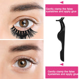 24 Pieces Plastic Eyelash Extension Tweezers False Eyelash Applicator Tool Eyelash Auxiliary Clip and 100 Pieces Eyelash Brush Mascara Wands Applicator for Eyelash Application (Black)
