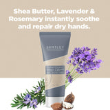 DRMTLGY Hand Cream Shea Butter Lotion for Dry Hands with Lavender & Rosemary. Non-Greasy Hand Moisturizer.