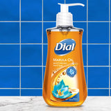 Dial Liquid Hand Soap, Marula Oil, 7.5 Fluid Ounce, Pack of 4