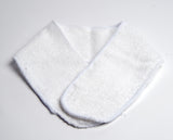 Diane Terry Cloth Neck Strips, White, 36 Count