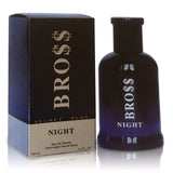 BROSS NIGHT - Eau De Toilette Spray Perfume, Fragrance For Men- Daywear, Casual Daily Cologne Set with Deluxe Suede Pouch- 3.4 Oz Bottle- Ideal EDT Beauty Gift for Birthday