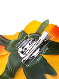 Outus 15 Pieces Rose Flower Hairpin Hair Clip Flower Pin Up Flower Brooch