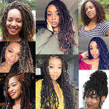 4 Packs 12 Inch Spring Twist Crochet Hair Synthetic Bomb Twist Crochet Braids Fluffy Braiding Hair Extensions (1B/30#)