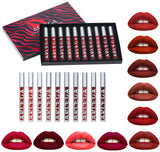 10pcs Matte Liquid Lipstick Set, Arlega 0.07 oz Full Size Velvety Smooth Full Pigmented and Long Lasting Waterproof Lipgloss for Daily and Party Makeup, Gift for Women