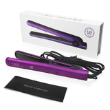 Herstyler Fusion Ceramic Flat Iron - Adjustable Temperature for Safe Styling - 1.25 Inch Ceramic Hair Straightener with Negative Ions - Purple Dual Flat Iron for Urbane Hairstyles (Purple)