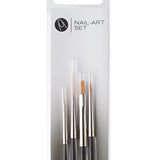 da Vinci Nails Series 5206 Nail Art Brush Set for Detail, Decor and Lining, 4 Brushes (15700, 12200, 12700)