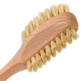 Redecker Natural Pig Bristle Nail Brush with Oiled Beechwood Handle, 6-3/4-Inches