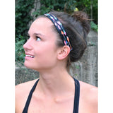 Sweaty Bands Womens Girls Headband - Non-Slip Velvet-Lined Performance Hairband - Find Your Way