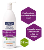 Medline - MSC0924432H Remedy Intensive Skin Therapy Skin Repair Cream with Phytoplex, 32 oz. Body Lotion, for Cracked, Dry or Irritated Skin, Eczema, Rash, Dermatitis
