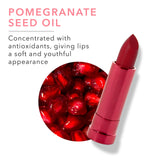 100% PURE Pomegranate Oil Anti-Aging Lipstick (Fruit Pigmented), Poppy, Long Lasting, Satin Finish, Vibrant Color, Moisturizing Cocoa Butter (Bright Blood Red) - 0.15 oz