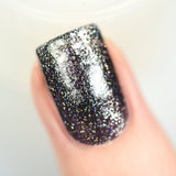 ILNP Private Reserve - Black Holographic Metallic Nail Polish