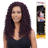 FreeTress Synthetic Hair Crochet Braids 2X Soft Faux Loc Curly 12" (6-Pack, 4)