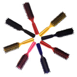 Eco Style Krystal Shine 32 oz Professional Hair Styling Gel (Including Double Sided Edge Control Hair Brush, 3 Piece Rat Tail Hair Comb Set & 2 pc Colorful Handle Nylon Bristles Brushes)