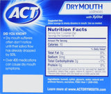 ACT Dry Mouth Lozenges With Xylitol 18 Count (Pack of 6) Soothing Mint
