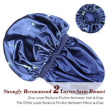 Satin Bonnet,Extra Large Double Layer Sleeping for Women,Gifts for Curly Hair Stay on All Night