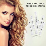 48 Pieces Hair Perm Rods Cold Wave Rods Plastic Perming Rods Curlers Hair Rollers with Steel Pintail Comb Rat Tail Comb for Hairdressing Styling Tools (0.63 Inch/ 1.6 cm, White)