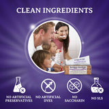 Natural 4-Pack Sensitivity Fluoride Free Toothpaste for Clean Teeth and Fresh Breath, SLS-Free Toothpaste with Zero Sugar, Vegan, Gluten-Free, 3.5 oz - SprinJene