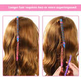 100 Pieces Spiral Hair Perm Rod Spiral Rod Plastic Long Barber Hairdressing Styling Curling Perm Rod Hair Rollers Salon Tools for Women Girls