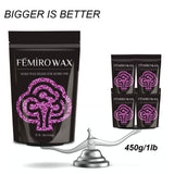 Hard Wax Beans for Painless Hair Removal, 1lb Large Refill Wax Beads for Sensitive Skin Home Waxing Kit for Women Men