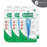 GUM EEZ-Thru Floss Threaders, 25 Count (Pack of 6)
