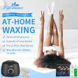 Lifestance Wax Warmer Hair Removal Kit, L1 Waxing Kit with 3 Bags Hard Wax Beans and 20 Wax Applicator Sticks for Full Body, Legs, Face, Eyebrows, Bikini Women Men Painless At Home Waxing