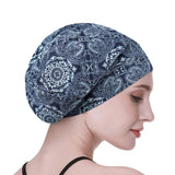 FocusCare Satin Lined Sleeping Cap for Women with Curly Hair