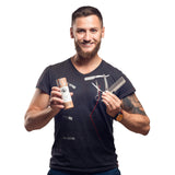 Hunter Jack Beard Grooming Kit for Men, 3pc - Metal Comb, Beard Scissors, Straight Razor - Great for Beard Growth, Trimming & Styling Your Mustache and Beard Care - Premium Gift Box & Free eBook