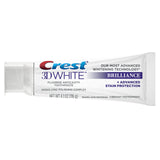 Crest 3D White Brilliance Vibrant Peppermint Teeth Whitening Toothpaste, 4.1 oz, Pack of 3 (Packaging May Vary)