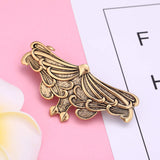 kkjoy Metal Hair Barrettes Large Hand Crafted Fashion Hair Clips Automatic Hair Accessories for Woman girl (1 butterfly, Gold)