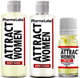 PhermaLabs Pheromones Mini Travel Kit for Men to Attract Women includes: Body Lotion, Body Wash and Body Oil. The Secret to Attract Beautiful Women! …